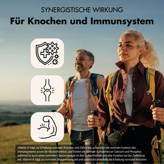 Vitamine D3/K2 tabletten MK7 all-trans - 20.000 IE + 200 μg - 240 tabletten per blikje