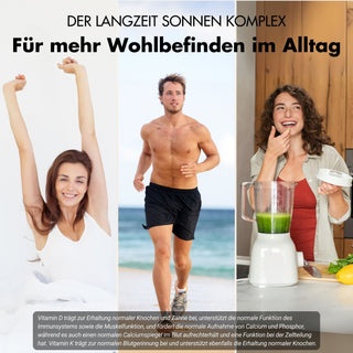 Vitamine D3/K2 tabletten MK7 all-trans - 20.000 IE + 200 μg - 240 tabletten per blikje