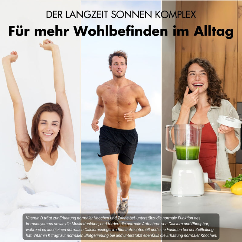 Vitamine D3 + K2 tabletten - 20.000 I.U. + 200mcg - 100% puur & hoog gedoseerd