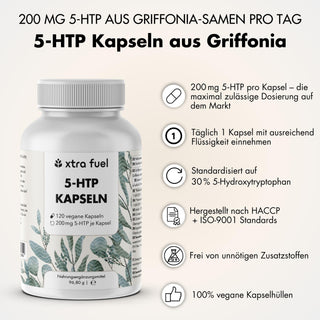 5-HTP 200 - 5-Hydroxytryptofaan - 30% extract van Griffonia Simplicifolia