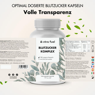 Bloedsuikercomplex* - voedingsstoffenmix met Ceylon kaneel, inositol & olijfblad