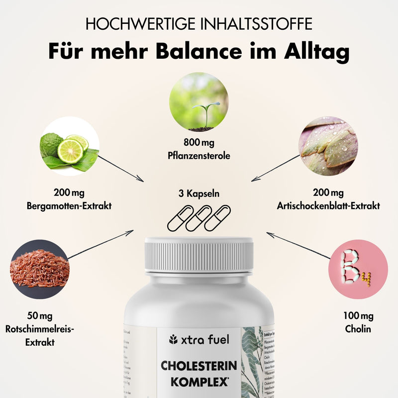 Cholesterol Complex* - voedingsstoffencomplex met plantensterolen, bergamot, artisjok & monacoline K