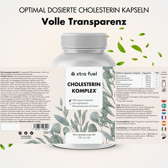 Cholesterol Complex* - voedingsstoffencomplex met plantensterolen, bergamot, artisjok & monacoline K