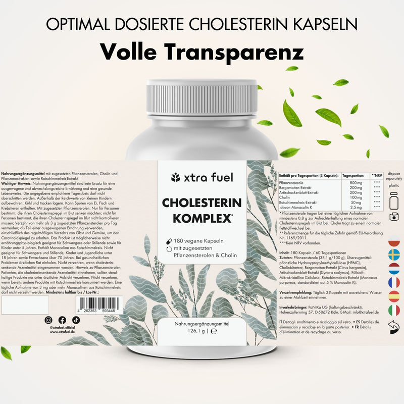 Cholesterol Complex* - voedingsstoffencomplex met plantensterolen, bergamot, artisjok & monacoline K