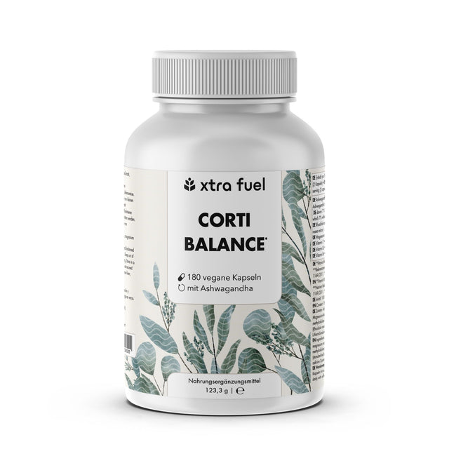 Cortisol-capsules* - Corti Balance* - voedingsstoffenmix met ashwagandha, rhodiola & vitamine B6