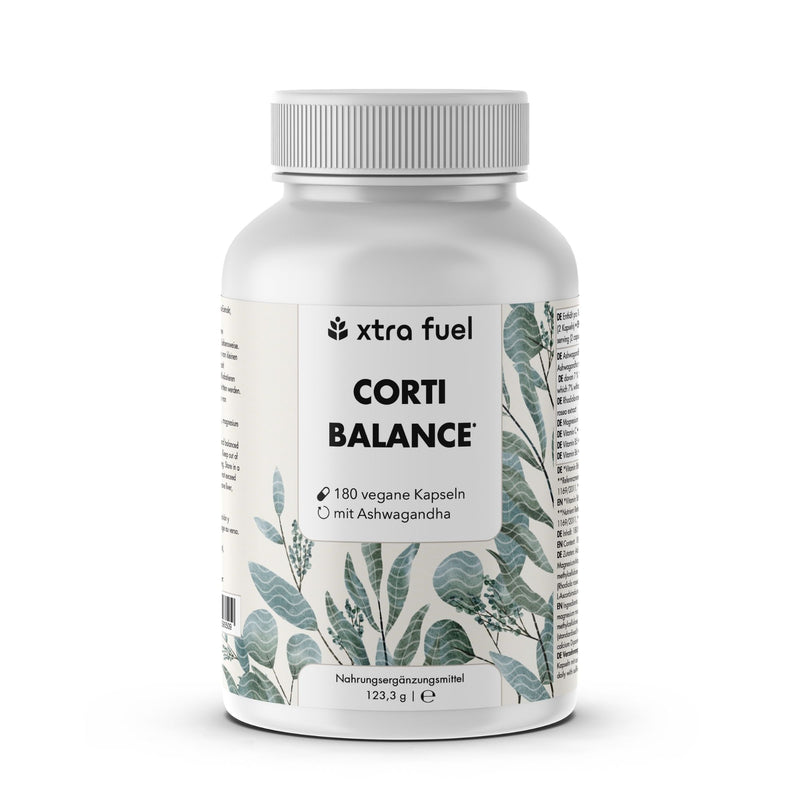 Cortisol-capsules* - Corti Balance* - voedingsstoffenmix met ashwagandha, rhodiola & vitamine B6
