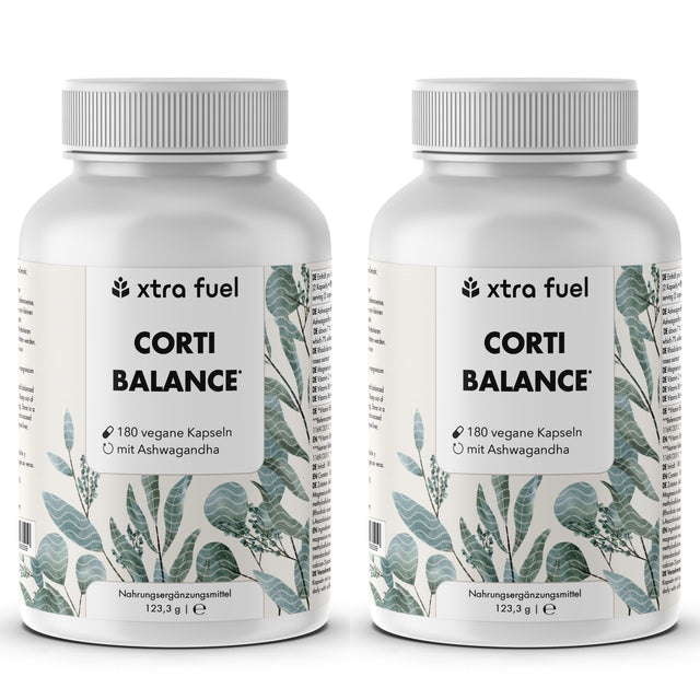 Cortisol-capsules* - Corti Balance* - voedingsstoffenmix met ashwagandha, rhodiola & vitamine B6