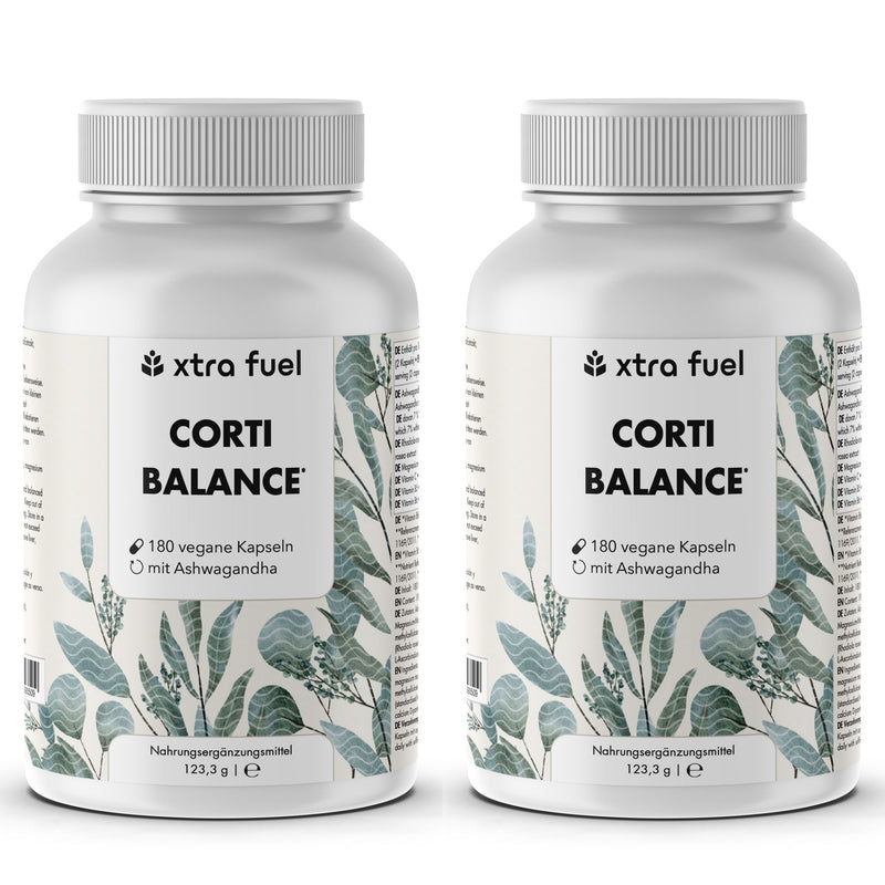 Cortisol-capsules* - Corti Balance* - voedingsstoffenmix met ashwagandha, rhodiola & vitamine B6