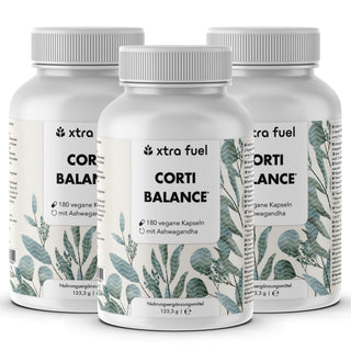 Cortisol-capsules* - Corti Balance* - voedingsstoffenmix met ashwagandha, rhodiola & vitamine B6