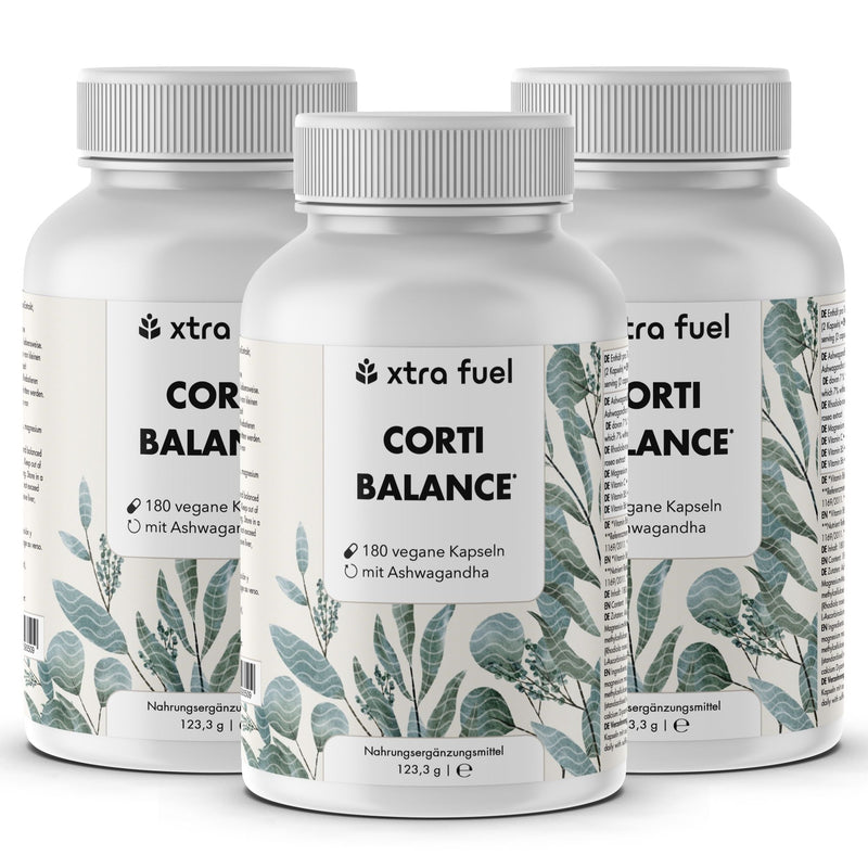 Cortisol-capsules* - Corti Balance* - voedingsstoffenmix met ashwagandha, rhodiola & vitamine B6