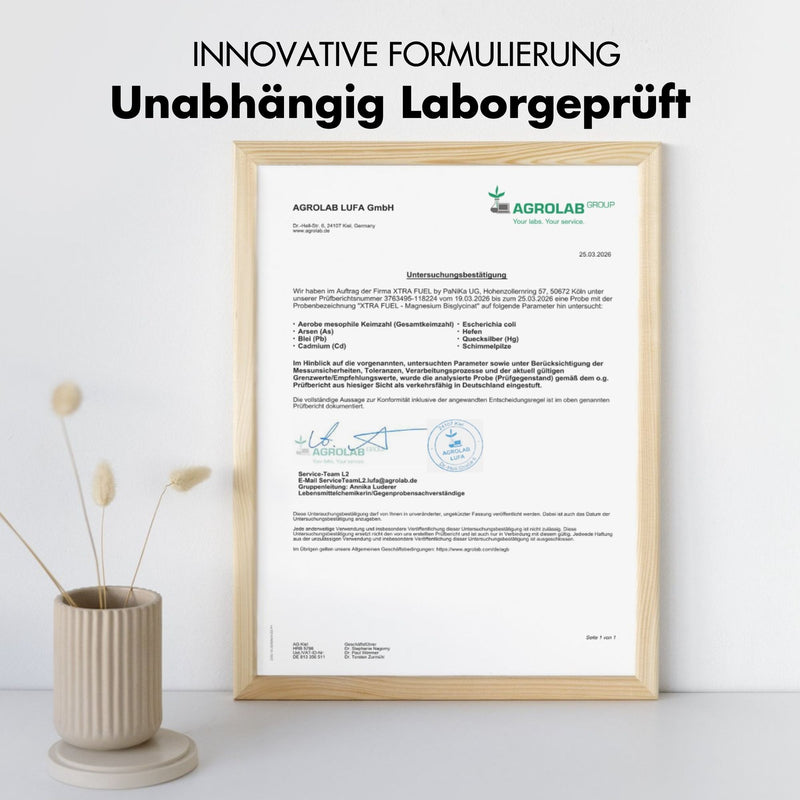 Magnesiumbisglycinaat - chelaatformule met 315 mg elementair magnesium