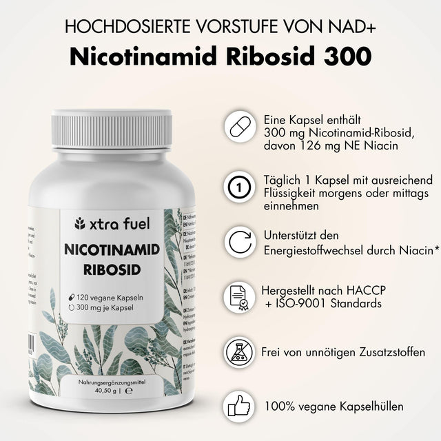 Nicotinamide riboside 300 - NAD+ precursor - niacine voor celenergie en vitaliteit*