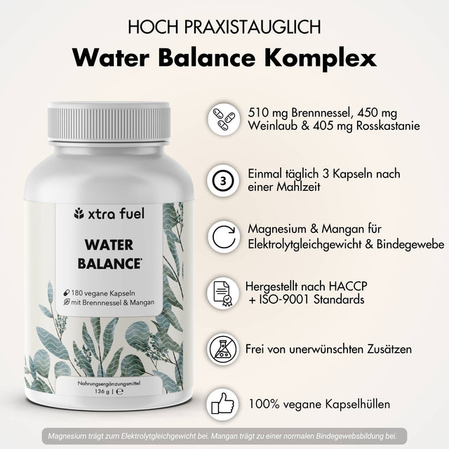 Water Balance - 5-in-1 voedingsstoffencomplex voor elektrolytenbalans & lichte benen*